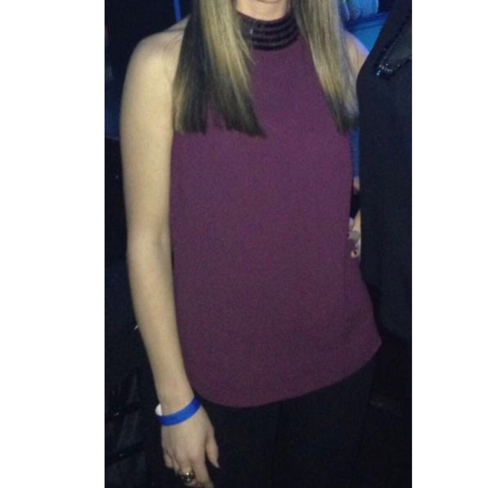 H&M maroon halter top